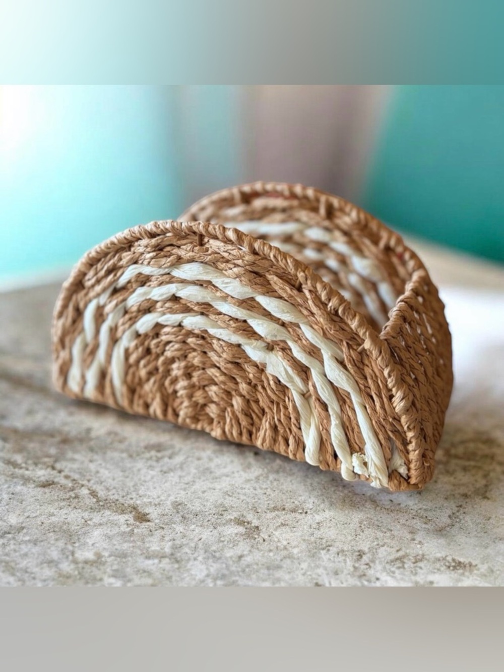 Woven Natural Napkin Holder